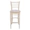 International Concepts Emily Bar Height Stool, 30" Seat Height, Unfinished S-6173 - alternate 2